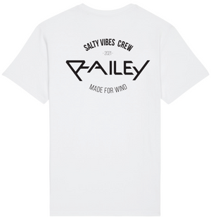 Tee-shirt blanc - unisexe - Salty - Railey Clothing