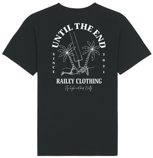 T-shirt noir produit éco-responsable unisexe Raiiley Clothing